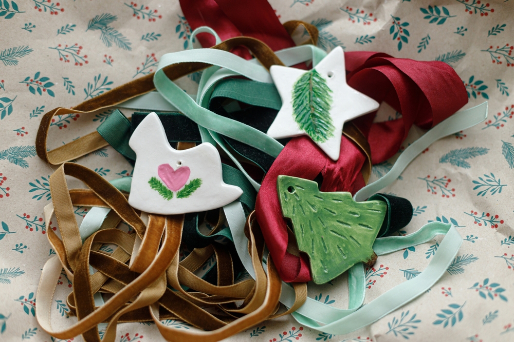 Kalėdų žaisliukai iš sodos ir krakmolo tešlos